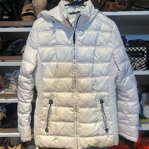 Nautica Women's White Puffer Jacket
